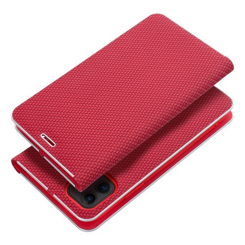 LUNA Book Carbon for IPHONE 16 red