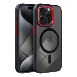   COLOR EDGE MAG COVER case compatible with MagSafe for IPHONE 16 Pro black red