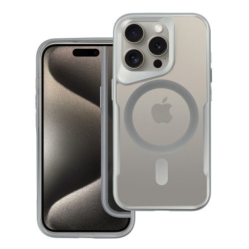 ERGOFIT NEWZONE case compatible with MagSafe for IPHONE 16 PRO MAX silver