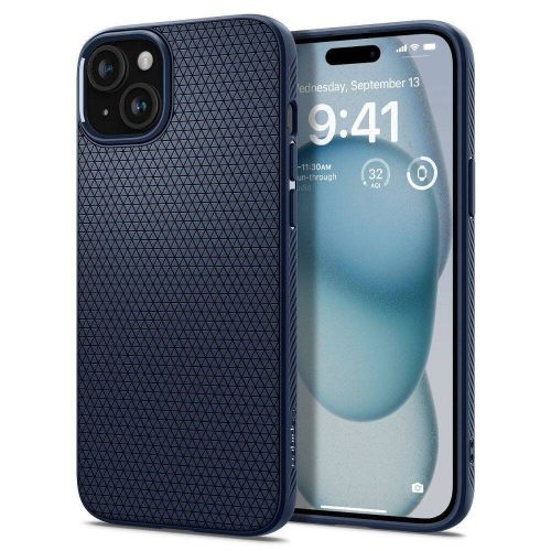 SPIGEN case LIQUID AIR for IPHONE 16 navy blue