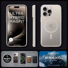 SPIGEN case ULTRA HYBRID MAG compatible with MagSafe for IPHONE 16 Pro Max frost natural titanium