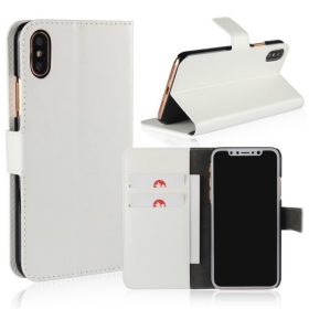   iPhone X Tok Notesz Kitámasztható Business Series Crazy Fényes Fehér