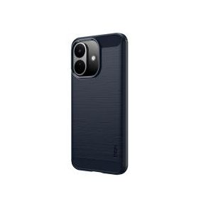   MOFI for Xiaomi Redmi Note 17 Pro 5G Back Cover  Brushed Texture Carbon Fiber Soft TPU Case - Blue