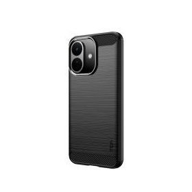   MOFI for Xiaomi Redmi Note 17 Pro 5G Back Cover  Brushed Texture Carbon Fiber Soft TPU Case - Black