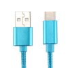 Type-C USB Kábel Woven Series Extra Anyagból ( 3 méteres ) Kék