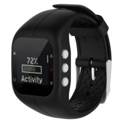 Polar A300 Szilikon Pótszíj - Óraszíj Fekete