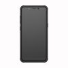 Samsung Galaxy A8 (2018) Ütésálló Tok Szilikon&Műanyag Kitámasztható Fekete