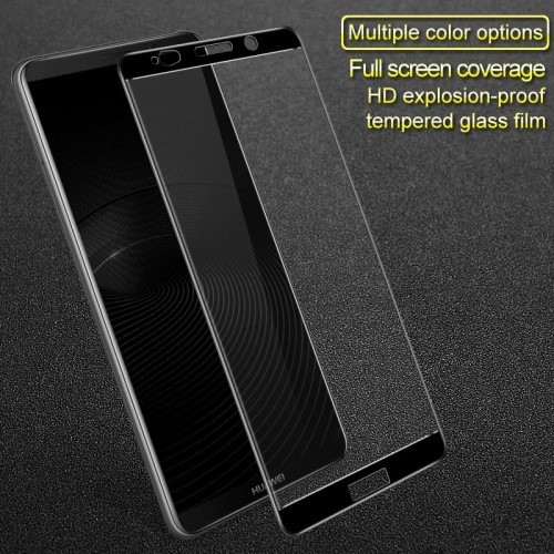 Huawei Mate 10 Pro Képernyővédő Üveg - Tempered Glass IMAK Full Sizer 3D Fekete