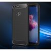 Huawei P Smart Tok Szilikon Szálcsiszolt Mintázattal Ütésálló Kivitel Fekete