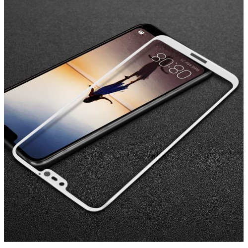Huawei P20 Lite Tempered Glass IMAK Képernyővédő Üveg FULL 3D Fehér
