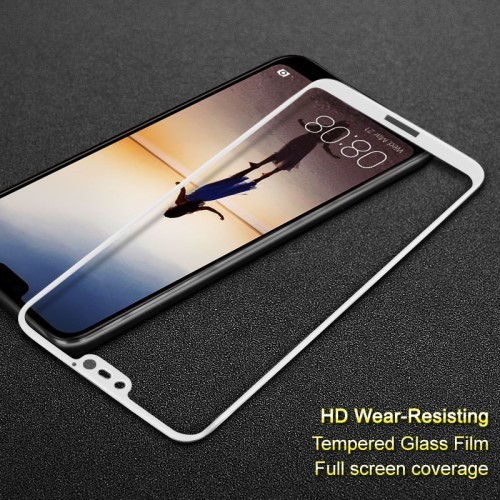 Huawei P20 Lite Tempered Glass IMAK Képernyővédő Üveg FULL 3D Fehér