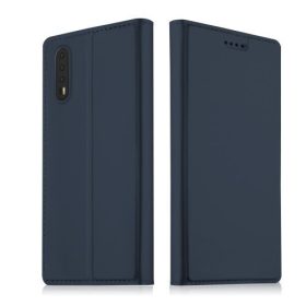   Huawei P20 Pro Tok Notesz Kitámasztható - Kártyartartóval - Mágneses Sötétkék