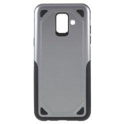   Samsung Galaxy A6 (2018) Tok Ütésálló Armor Rugged Series 2in1 Csúszásgátlóval Szürke