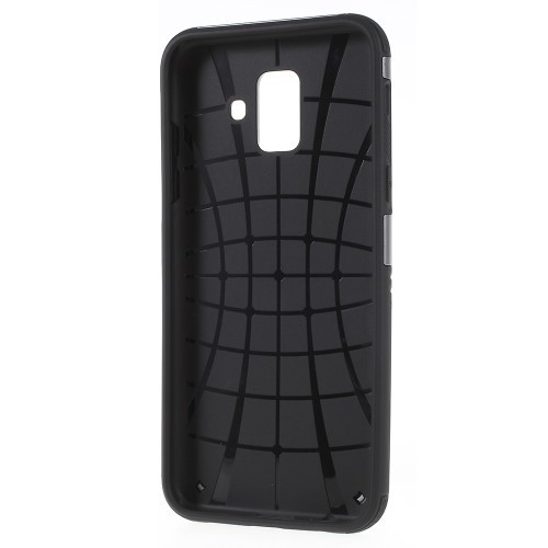 Samsung Galaxy A6 (2018) Tok Ütésálló Armor Rugged Series 2in1 Csúszásgátlóval Szürke