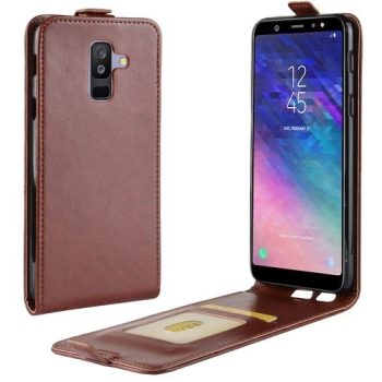 Samsung Galaxy A6+ (2018) Flip Tok Mágneses Barna Samsung Galaxy A6+ (2018) Flip Tok Mágneses Barna