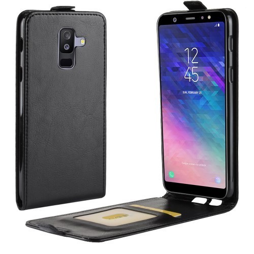 Samsung Galaxy A6+ (2018) Flip Tok Mágneses Fekete