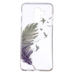   Samsung Galaxy A6+ (2018) TPU Szilikon Tok Mintás -RMPACK- Flowers Series FS07