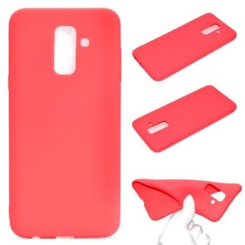 Samsung Galaxy A6+ (2018) Szilikon Tok Matt TPU Piros Samsung Galaxy A6+ (2018) Szilikon Tok Matt TPU Piros