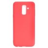 Samsung Galaxy A6+ (2018) Szilikon Tok Matt TPU Piros