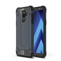   Samsung Galaxy A6+ (2018) Ütésálló Armor Tok Guard Series 2in1 Sötétkék
