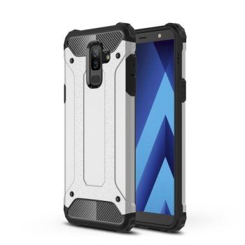 Samsung Galaxy A6+ (2018) Ütésálló Armor Tok Guard Series 2in1 Ezüst   Samsung Galaxy A6+ (2018) Ütésálló Armor Tok Guard Series 2in1 Ezüst