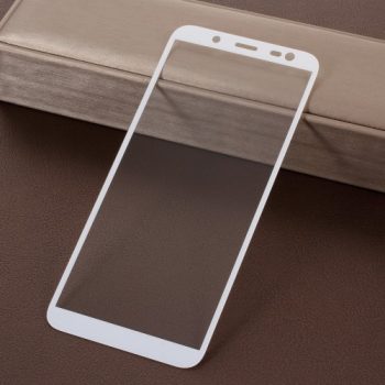 Samsung Galaxy J6 (2018) Tempered Glass Kijelzővédő Üveg Full - 5D - Fehér   Samsung Galaxy J6 (2018) Tempered Glass Kijelzővédő Üveg Full - 5D - Fehér