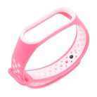 Xiaomi Mi Band 3 Óraszíj - Pótszíj TwoTone Style Pink/Fehér