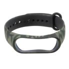 Szilikon Pótszíj - Óraszíj Xiaomi Mi Band 3 Camouflage Style KatonaZöld