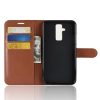 Huawei Mate 20 Lite Notesz Tok Business Series Kitámasztható - Bankkártyatartóval Barna