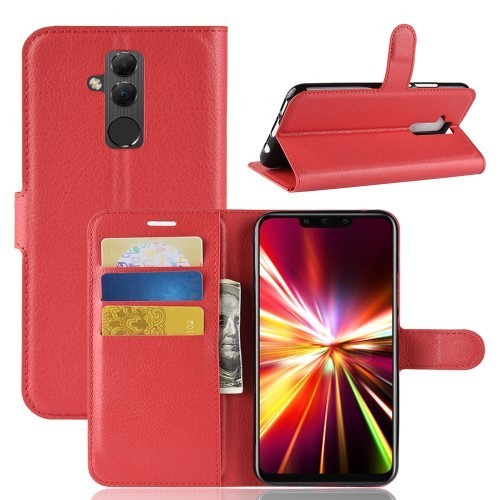 Huawei Mate 20 Lite Notesz Tok Business Series Kitámasztható - Bankkártyatartóval Piros
