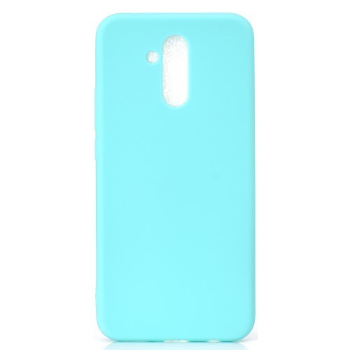 Huawei Mate 20 Lite Szilikon Tok Matt TPU Cián