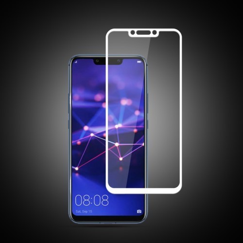 Huawei Mate 20 Lite Tempered Glass - Képernyővédő Üveg - FullSize- Mocolo Fehér