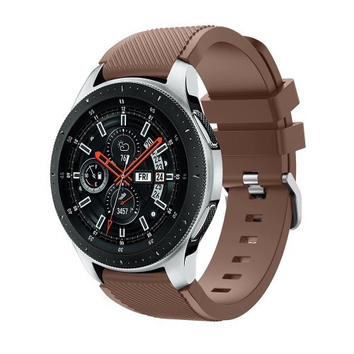 Szilikon Óraszíj - Pótszíj Samsung Galaxy Watch 46mm - Sport Style Series Barna