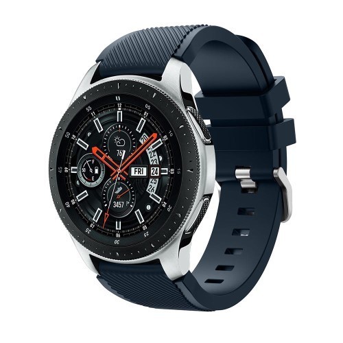 Szilikon Óraszíj - Pótszíj Samsung Galaxy Watch 46mm - Sport Style Series Sötétkék