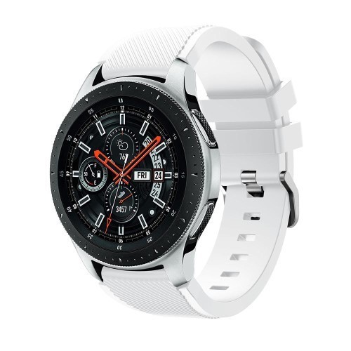 Szilikon Óraszíj - Pótszíj Samsung Galaxy Watch 46mm - Sport Style Series Fehér