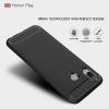 Huawei Honor Play Szilikon Tok Ütésállókivitel Karbon Mintázattal Fekete