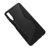 Samsung Galaxy A7 (2018) TPU Szilikon Tok S-Line Design Karbon Mintázattal Fekete