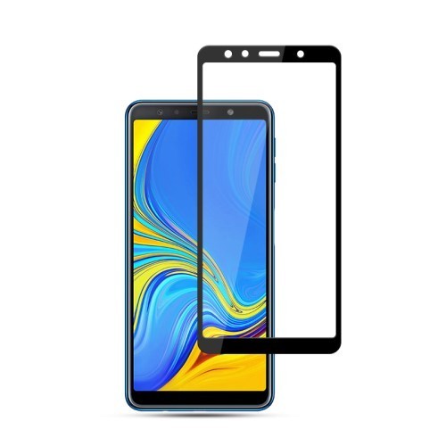 Samsung Galaxy A7 (2018) Kijelzővédő Üveg - Tempered Glass MOCOLO 3D Fekete