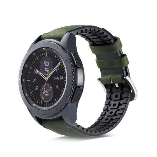 Huawei Watch GT Pótszíj - Óraszíj Bőr / Szilikonbelsővel Mintás A01