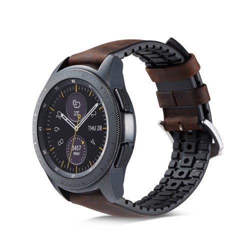 Huawei Watch GT Pótszíj - Óraszíj Bőr / Szilikonbelsővel Mintás A04