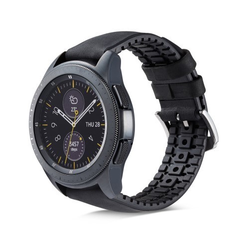Huawei Watch GT Pótszíj - Óraszíj Bőr / Szilikonbelsővel Mintás A05