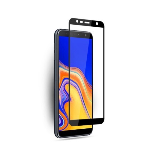 Samsung Galaxy J4+ / J4 Plus Képernyővédő Üveg - Tempered Glass MOCOLO Silk 3D - Fekete