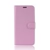 Huawei P Smart 2019 Notesz Tok Business Series Kitámasztható Bankkártyatartóval Rózsaszín