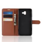 Samsung Galaxy J6+ / J6 Plus Notesz Tok Business Series Kitámasztható Bankkártyatartóval Barna
