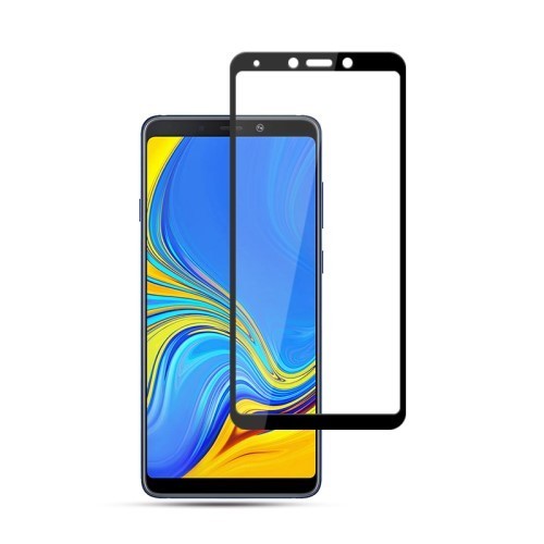 Samsung Galaxy A9 (2018) Képernyővédő Üveg - Full Size - Teljes 3D MOCOLO Fekete