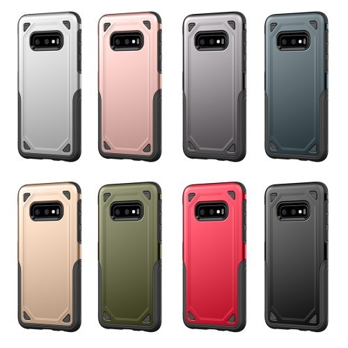 Samsung Galaxy S10e Tok Ütésálló Armor Rugged Series 2in1 Csúszásgátlóval Fekete