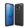 Samsung Galaxy S10e Szilikon Tok Ütésállókivitel Karbon Mintázattal Fekete