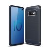 Samsung Galaxy S10e Szilikon Tok Ütésállókivitel Karbon Mintázattal Sötétkék