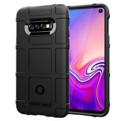   Samsung Galaxy S10e Ütésálló Tok Anti-Shock Series Rugged Shield -RMPACK- Fekete