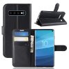 Samsung Galaxy S10 Notesz Tok Business Series Kitámasztható Bankkártyatartóval Fekete